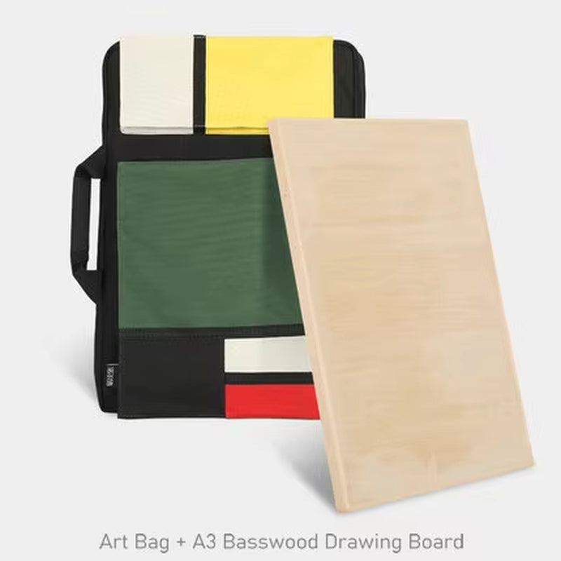 Children’s Art Storage Bag – A3 Drawing Bag-Mondrian Style