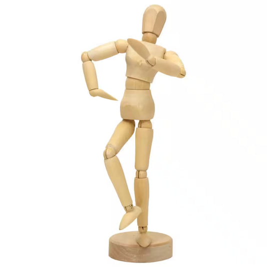 Artist’s 8" Wooden Mannequin – Perfect for Drawing and Anatomy Studies