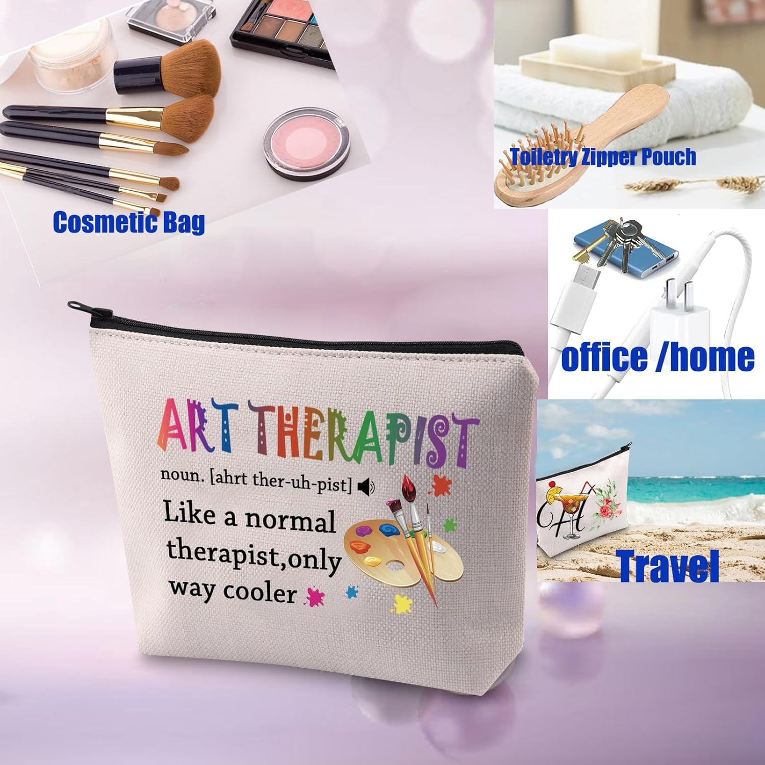 Art Therapy Cosmetic Bag – A Thoughtful Gift for Art Therapists and Counselors