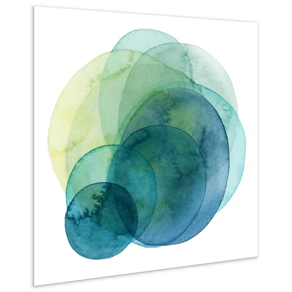 "Evolving Planets IV" by EAD Art Coop Frameless Free-Floating Tempered Art Glass Wall Art