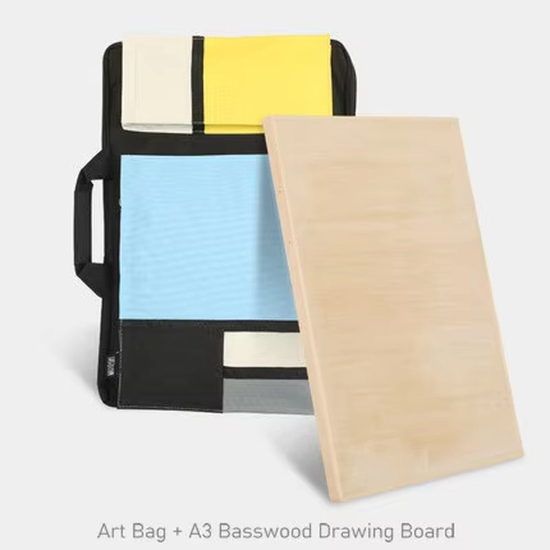 Children’s Art Storage Bag – A3 Drawing Bag-Mondrian Style