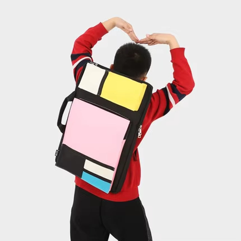 Children’s Art Storage Bag – A3 Drawing Bag-Mondrian Style