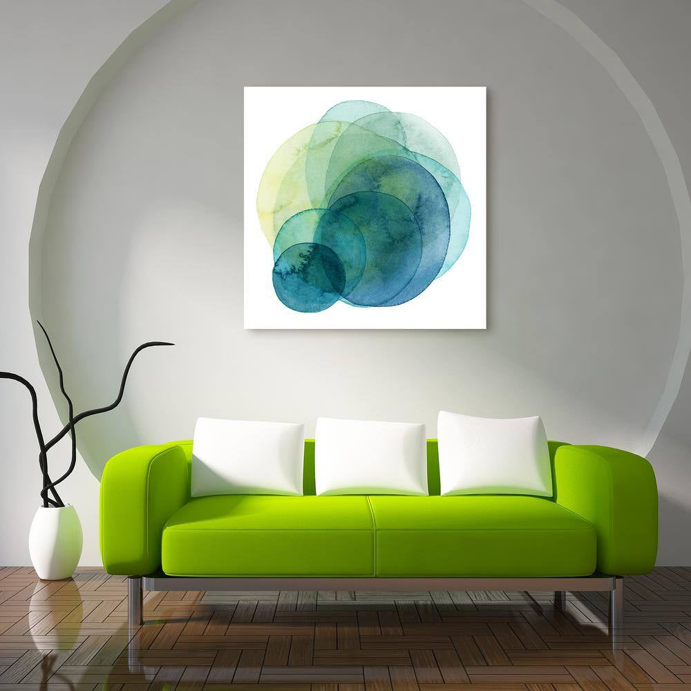 "Evolving Planets IV" by EAD Art Coop Frameless Free-Floating Tempered Art Glass Wall Art