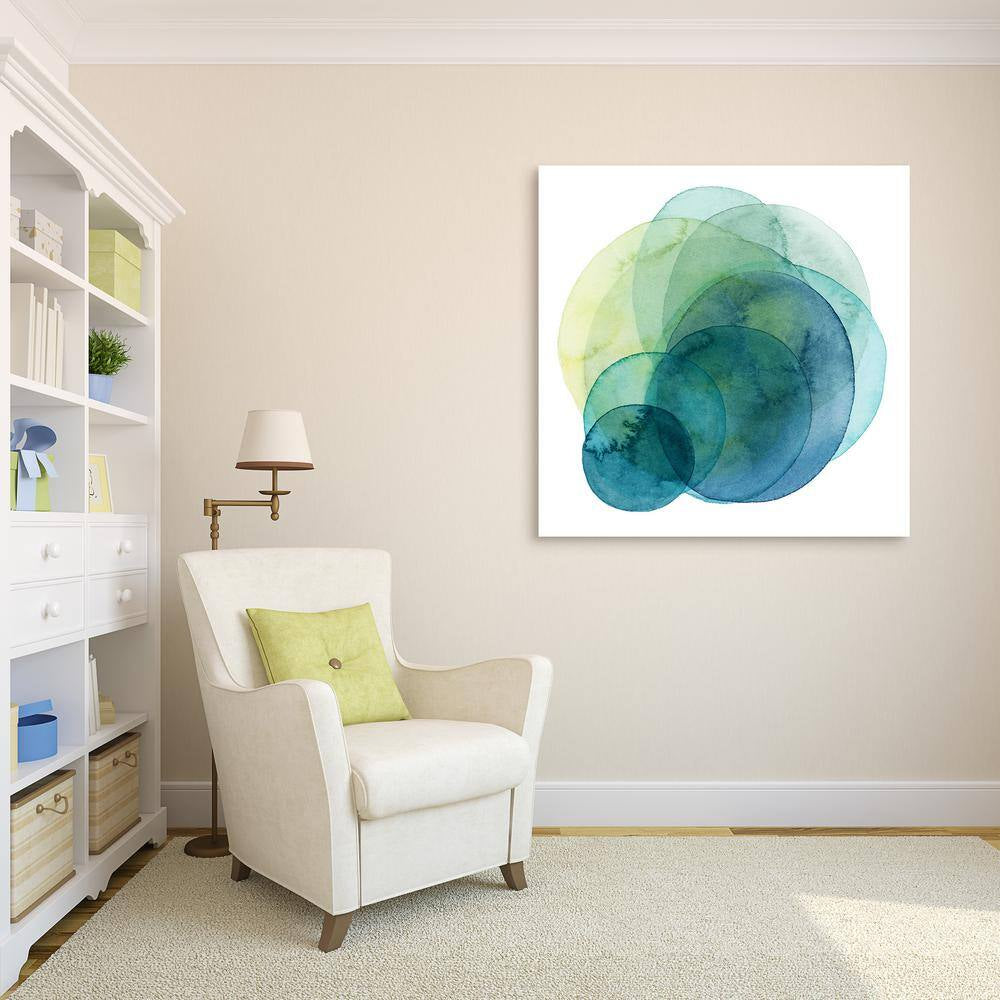 "Evolving Planets IV" by EAD Art Coop Frameless Free-Floating Tempered Art Glass Wall Art