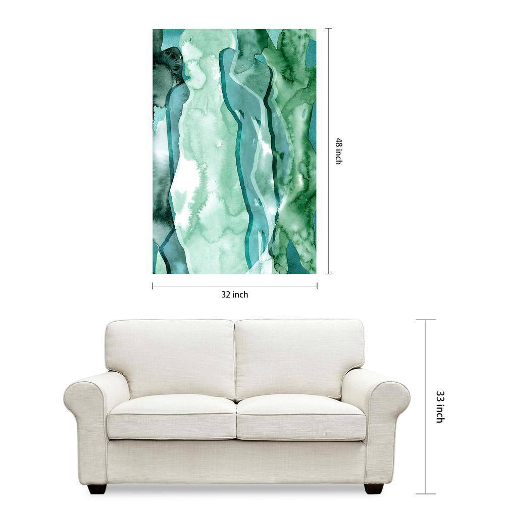 "Water Women I" by EAD Art Coop Frameless Free-Floating Tempered Art Glass Wall Art