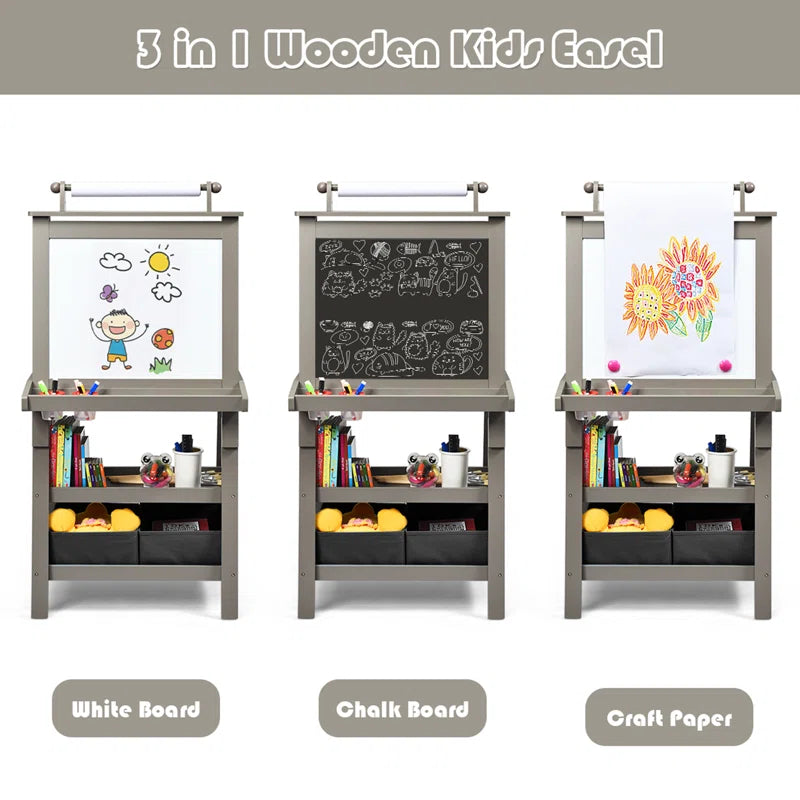 Inspire Creativity with Our Dual-Sided Kids Art Easel!