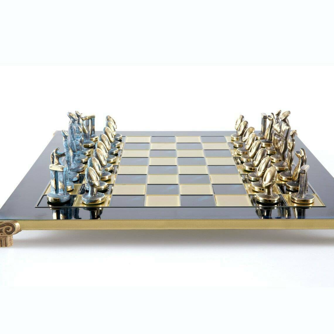 Manopoulos Cycladic Art Chess Set – Handmade Bronze & Brass. Very Rare Unique Masterpiece