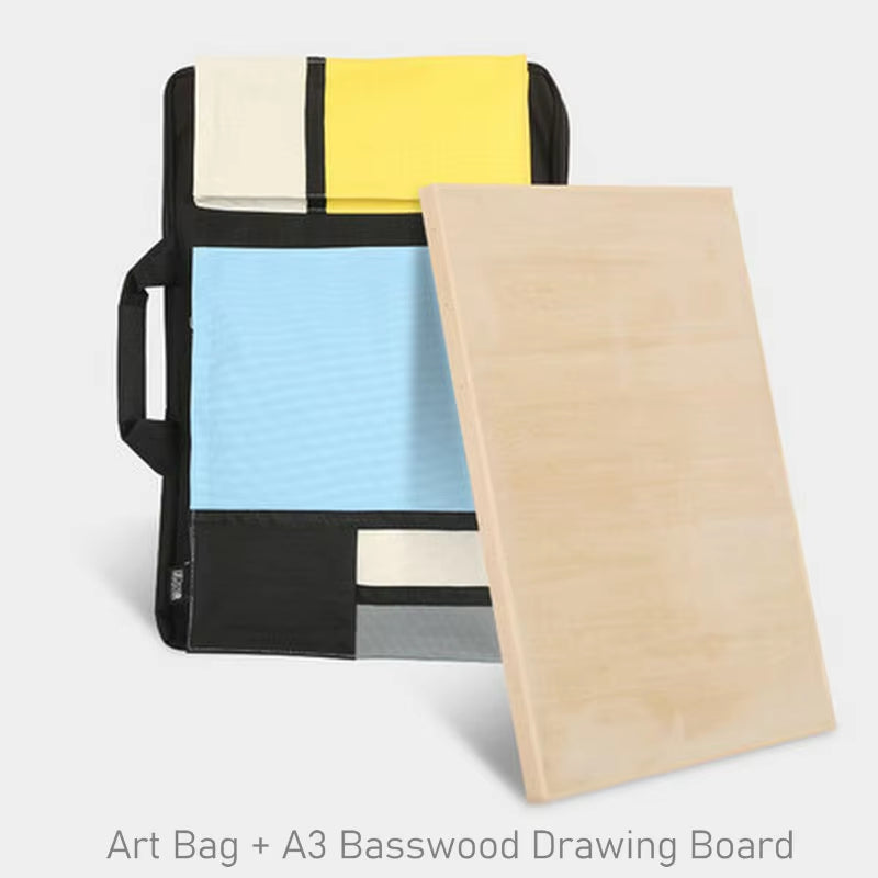 Children’s Art Storage Bag – A3 Drawing Bag-Mondrian Style