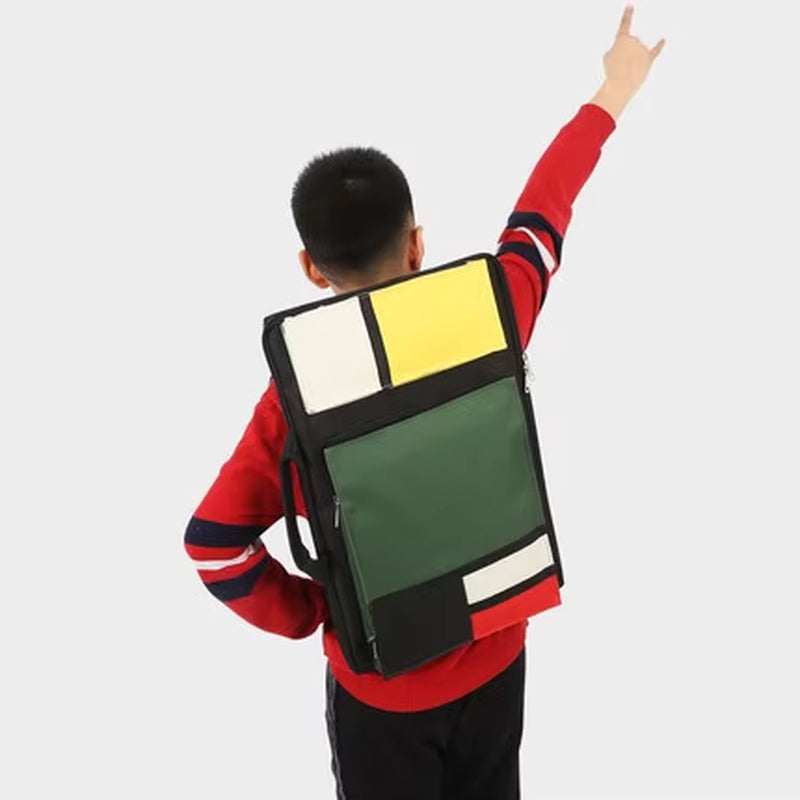 Children’s Art Storage Bag – A3 Drawing Bag-Mondrian Style